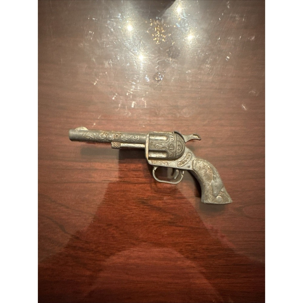 1950's Kids Metal "Smokey" Toy Cap Gun vintage Works